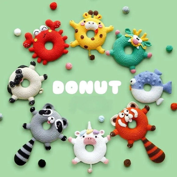 Receita Donuts Bichinhos Amigurumi