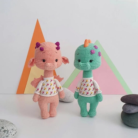 Receita Dragão Amigurumi