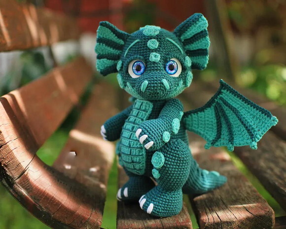 Receita Dragão Amigurumi