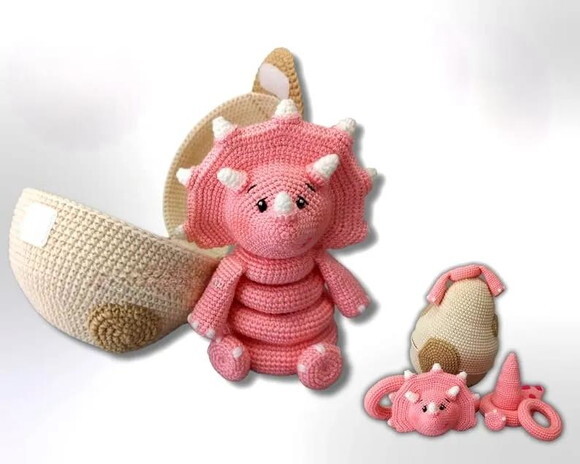 Receita Dragão Encaixe Amigurumi