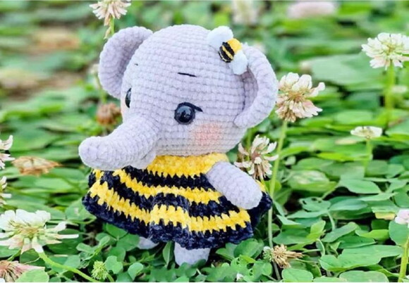 Receita Elefante Amigurumi