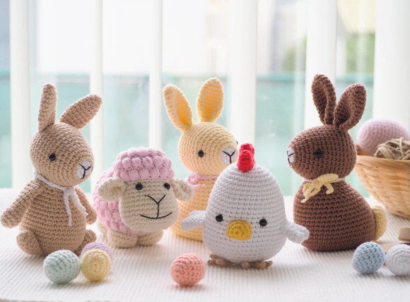 Receita em PDF - 5 Bichinhos Amigurumi