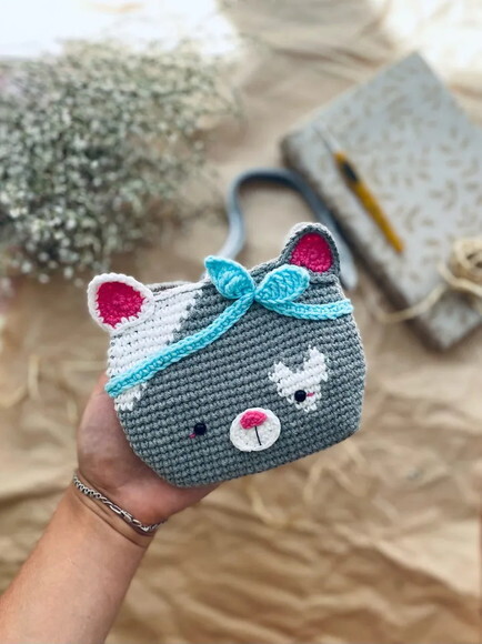 Receita em PDF - Bolsa Gato Amigurumi