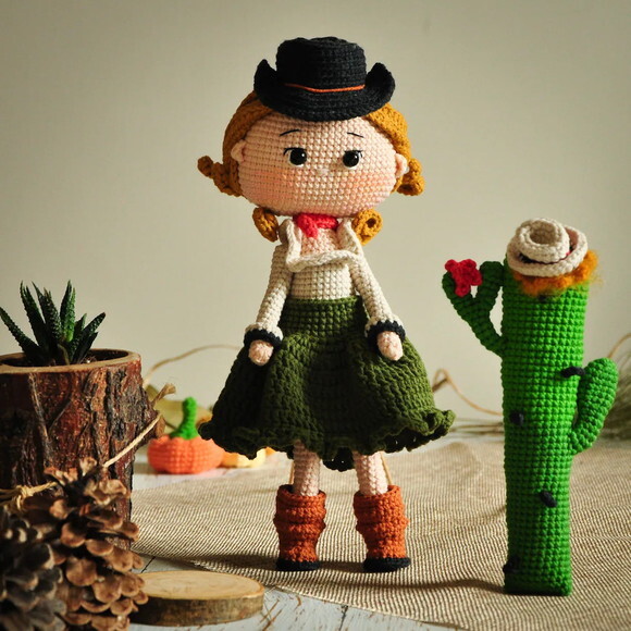 Receita em PDF - Boneca Amigurumi