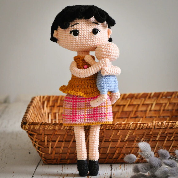 Receita em PDF - Mãe e Filho Amigurumi