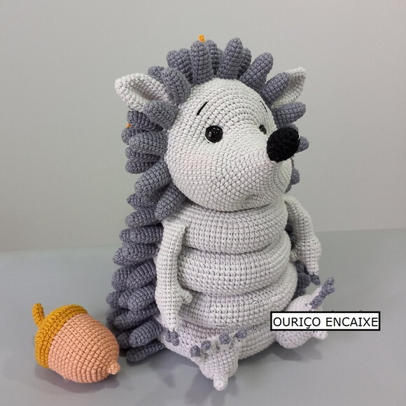 Receita Encaixe Ouriço Amigurumi