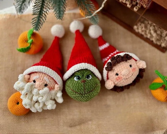 Receita Enfeite de Natal Amigurumi