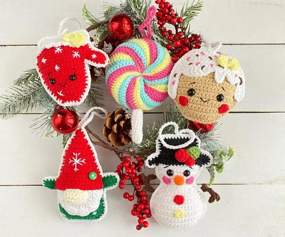 Receita Enfeite de Natal Amigurumi