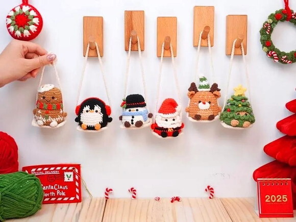 Receita Enfeite Natalinos Amigurumi