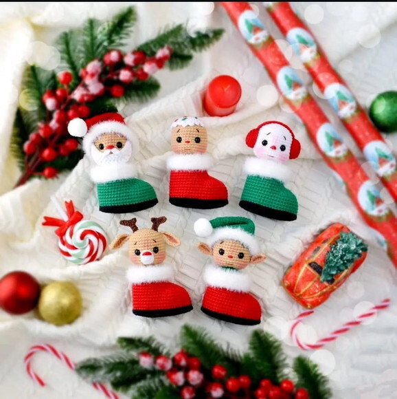 Receita Enfeite Natalinos Amigurumi