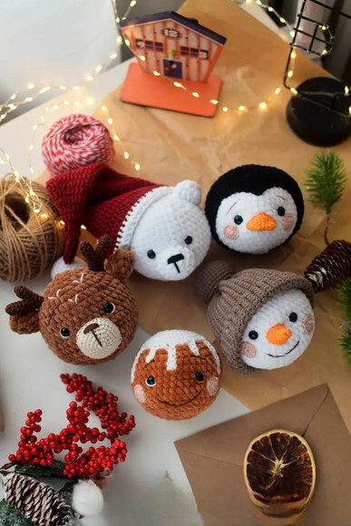 Receita Enfeite Natalinos Amigurumi