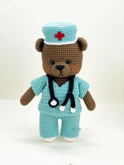 Receita Enfermeiro Amigurumi