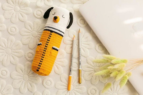 Receita Estojo Cachorro Amigurumi