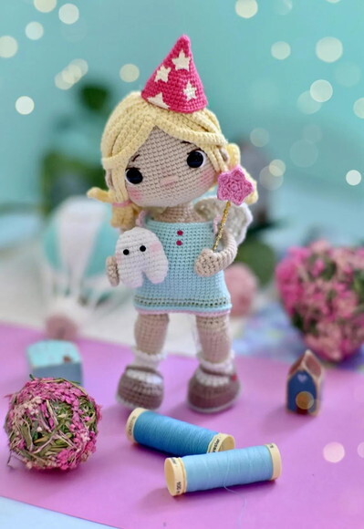 Receita Fada do Dente Amigurumi