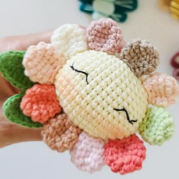 Receita Florzinha Amigurumi