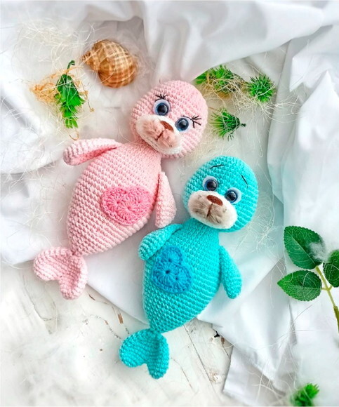 Receita Foca Amigurumi