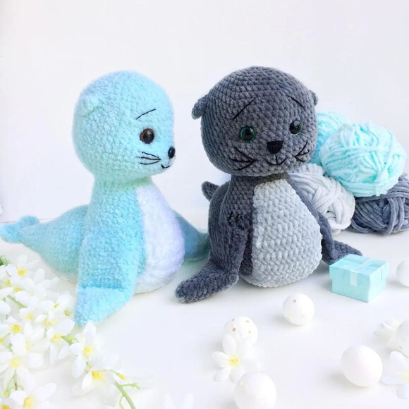 Receita Foca Amigurumi
