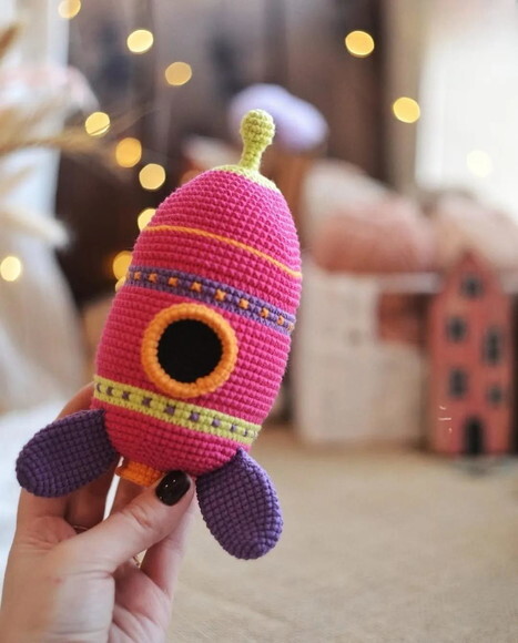 Receita Foguete Amigurumi
