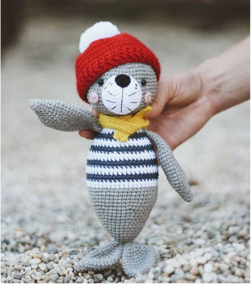 Receita Foca Amigurumi