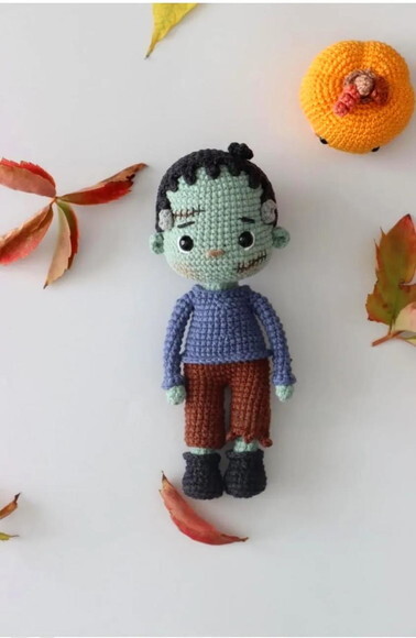 Receita Frankenstein Amigurumi