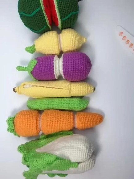 Receita Frutas e Verduras Didaticas Amigurumi