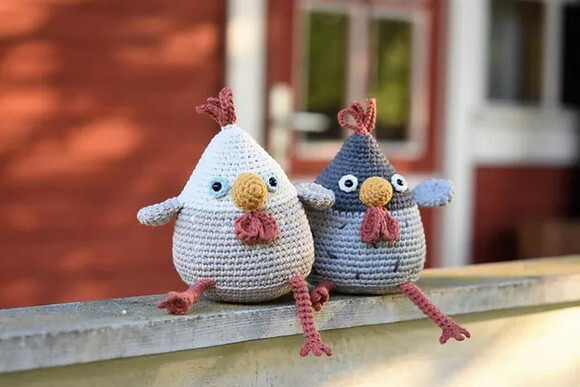 Receita Galinhas Amigurumi