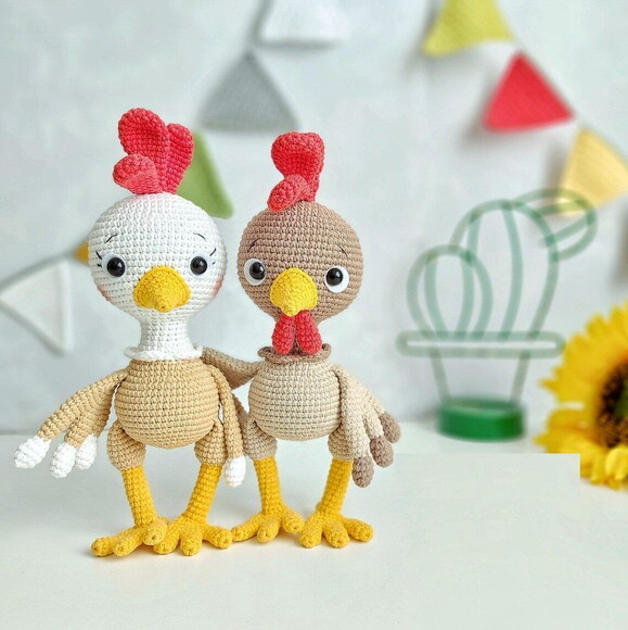 Receita Galo Amigurumi