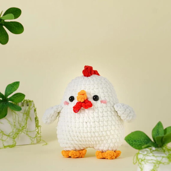 Receita Galo Amigurumi