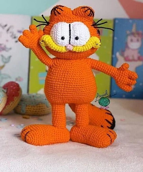 Receita Garfield Amigurumi