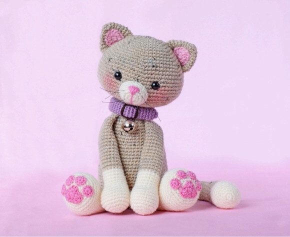 Receita gatinha amigurumi
