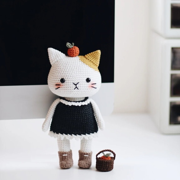 Receita Gatinha Amigurumi