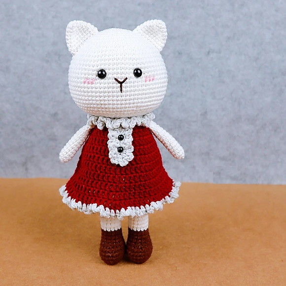 Receita Gatinha Amigurumi