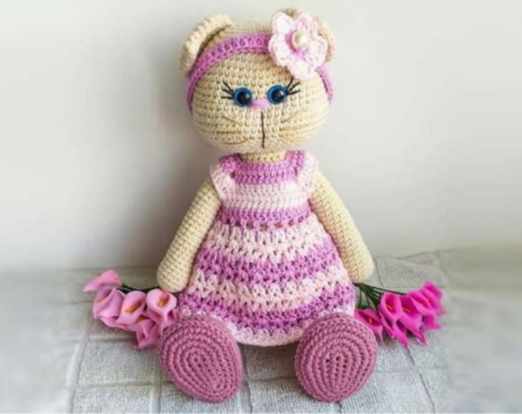 Receita Gatinha Amigurumi
