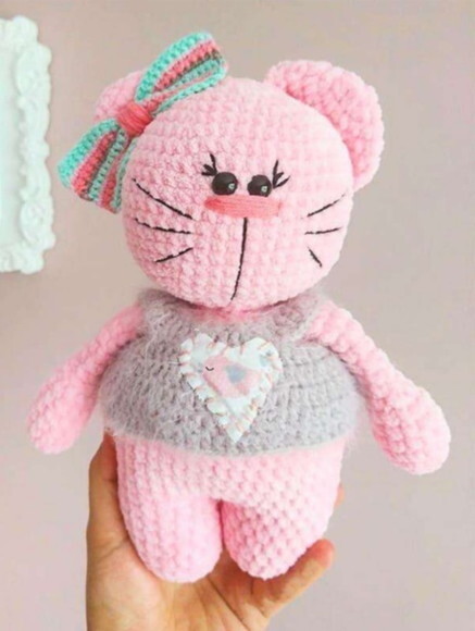 Receita Gatinha Amigurumi
