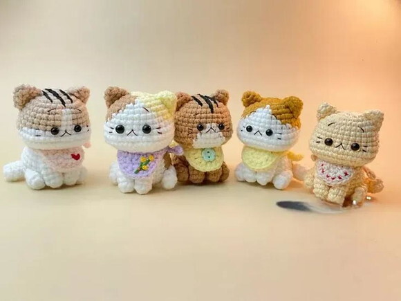 Receita Gatinhos Amigurumi