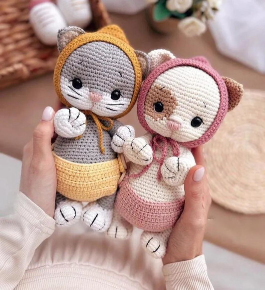 Receita Gatinhos Amigurumi
