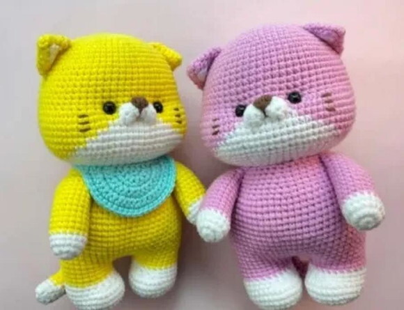 Receita Gatinhos Amigurumi
