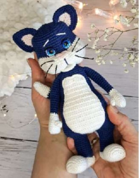 Receita Gato Felix Amigurumi