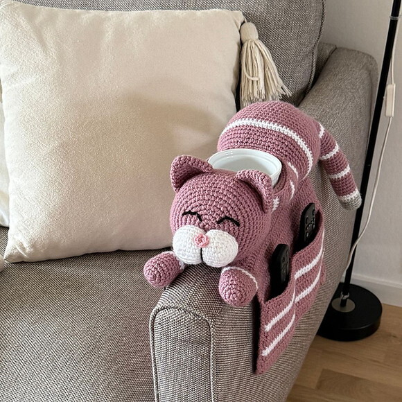 Receita Gato Organizador Amigurumi