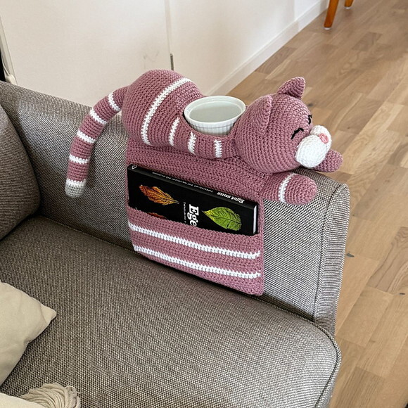 Receita Gato Organizador no Sofa Amigurumi