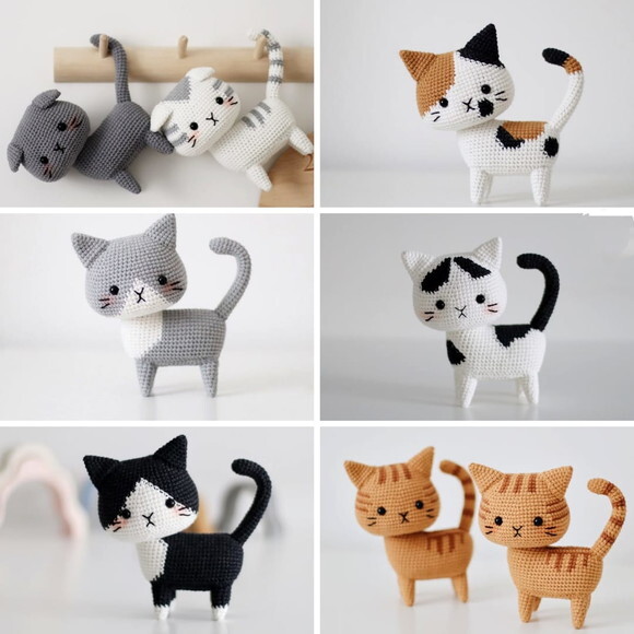 Receita Gatos Amigurumi
