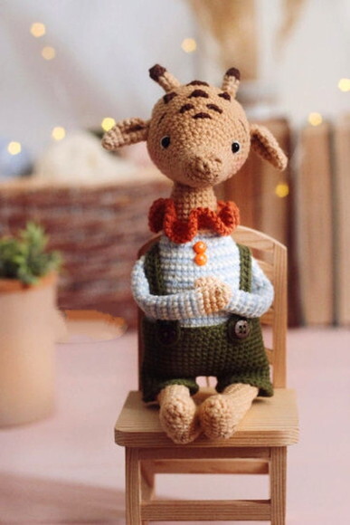 Receita Girafa Amigurumi