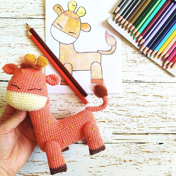 Receita Girafa Amigurumi