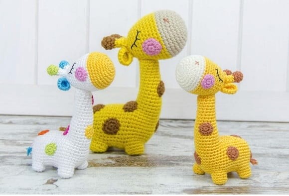 Receita Girafa Amigurumi