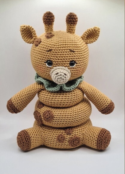 Receita Girafa Encaixe Amigurumi