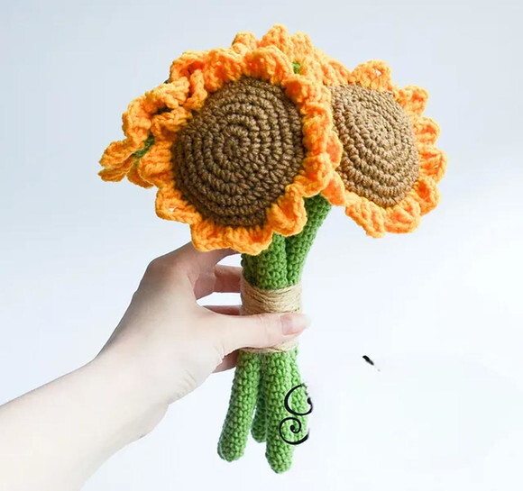 Receita Girassol Amigurumi