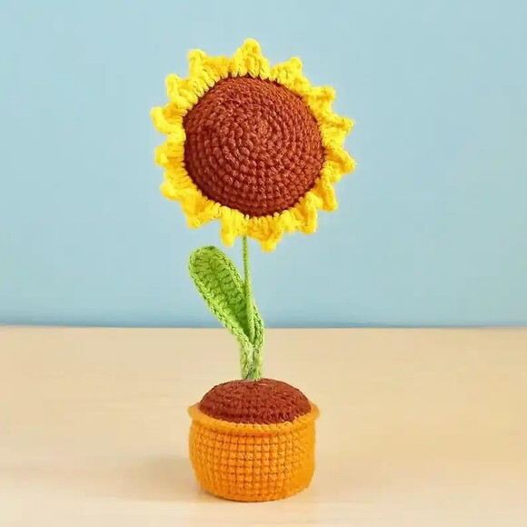 Receita Girassol Amigurumi