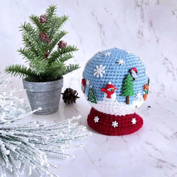 Receita Globo de Neve Amigurumi