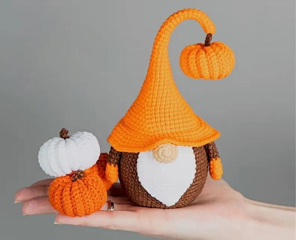 Receita Gnomo Halloween Amigurumi