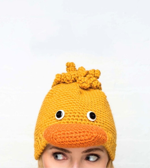Receita Gorro Pato Amigurumi